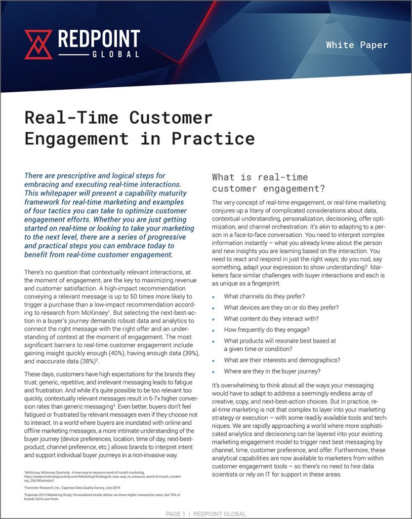 What Does Real Time Mean to You? Redpoint Global