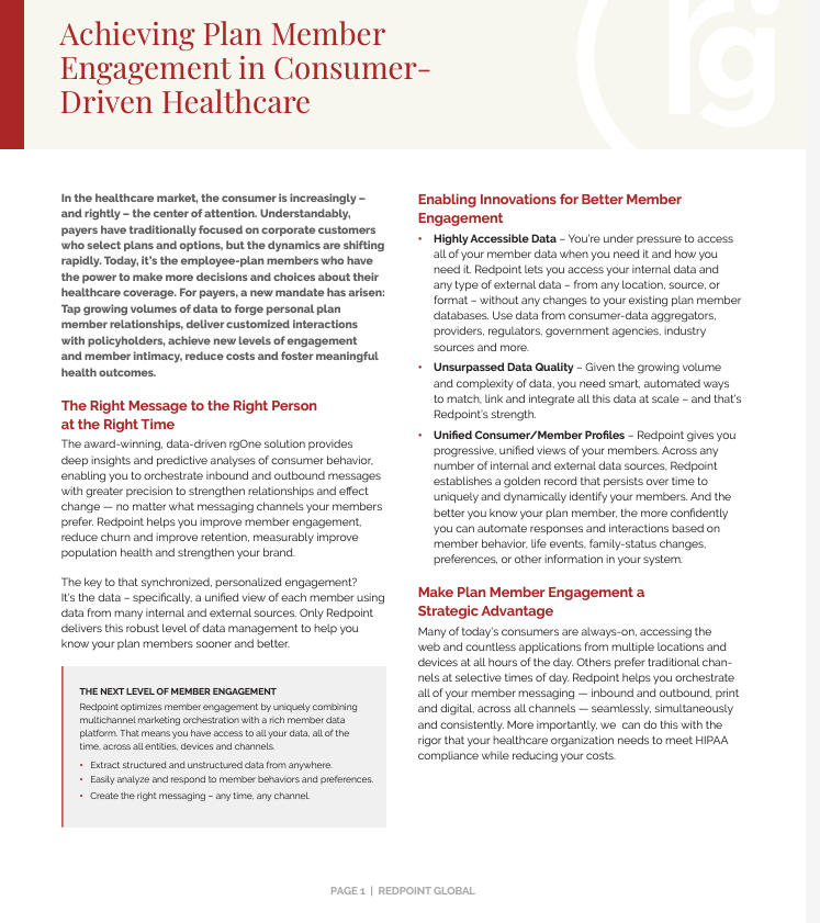 Achieve Plan Member Engagement In Consumer Driven Healthcare