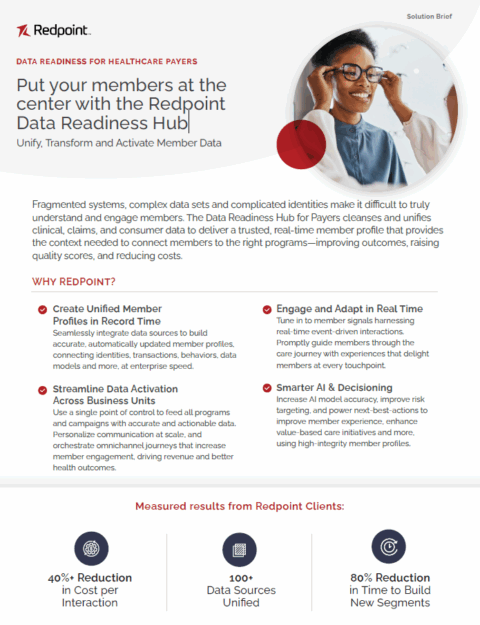 Put Your Members at the Center with the Redpoint Data Readiness Hub