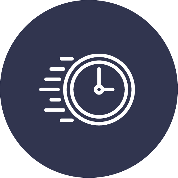 Stopwatch Blue Circle Icon