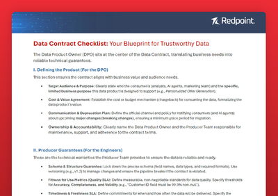 Data Contract Checklist: Your Blueprint for Trustworthy Data